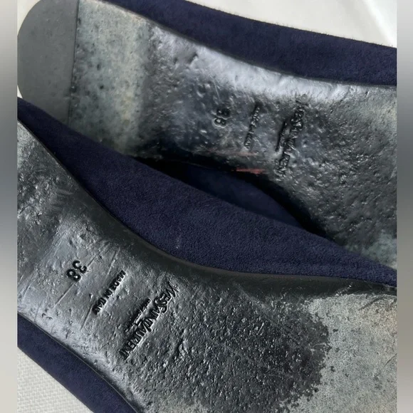 Saint Laurent vintage ballerinas flats size 38 navy authentic - Picture 5 of 10